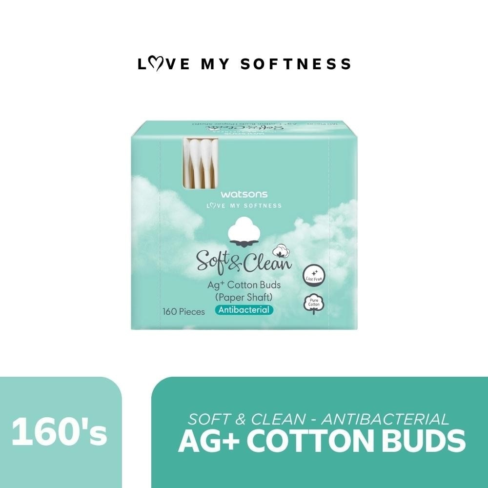 AG+ Antibacterial Cotton Buds Paper 160s