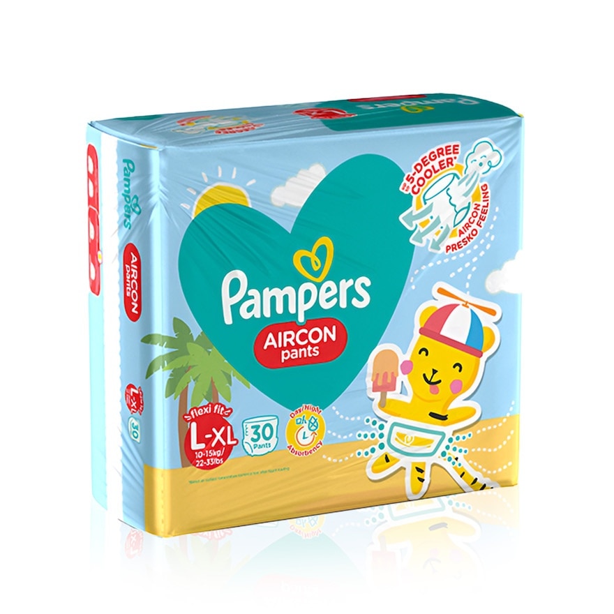 PAMPERS Aircon Pants Value Pack Diapers Large 30s