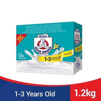 BEAR BRAND JR Milk Supplement For Children 1-3 Years Old 1.2kg