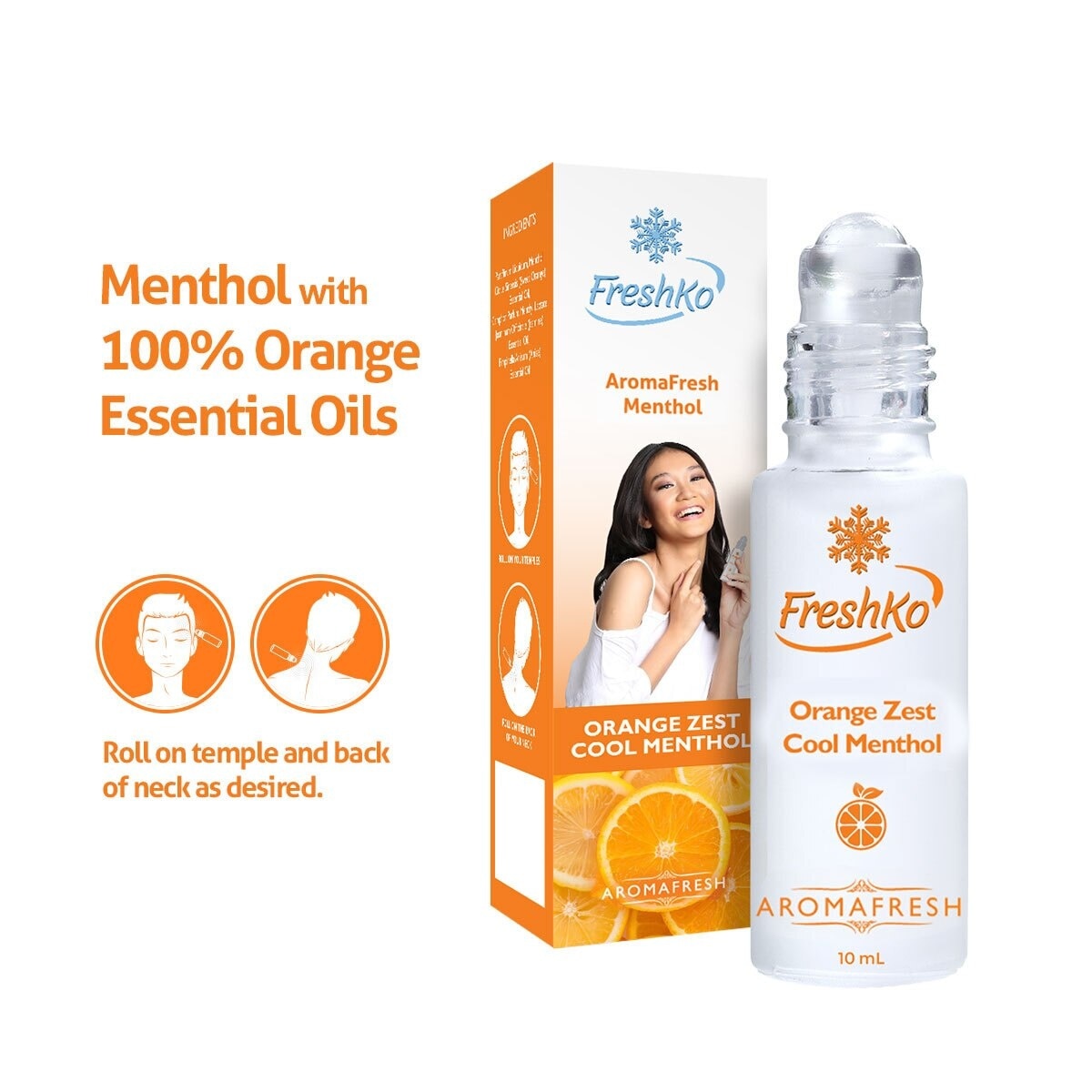 Aromatherapy Liniment Roll-on Orange Menthol 10 ML