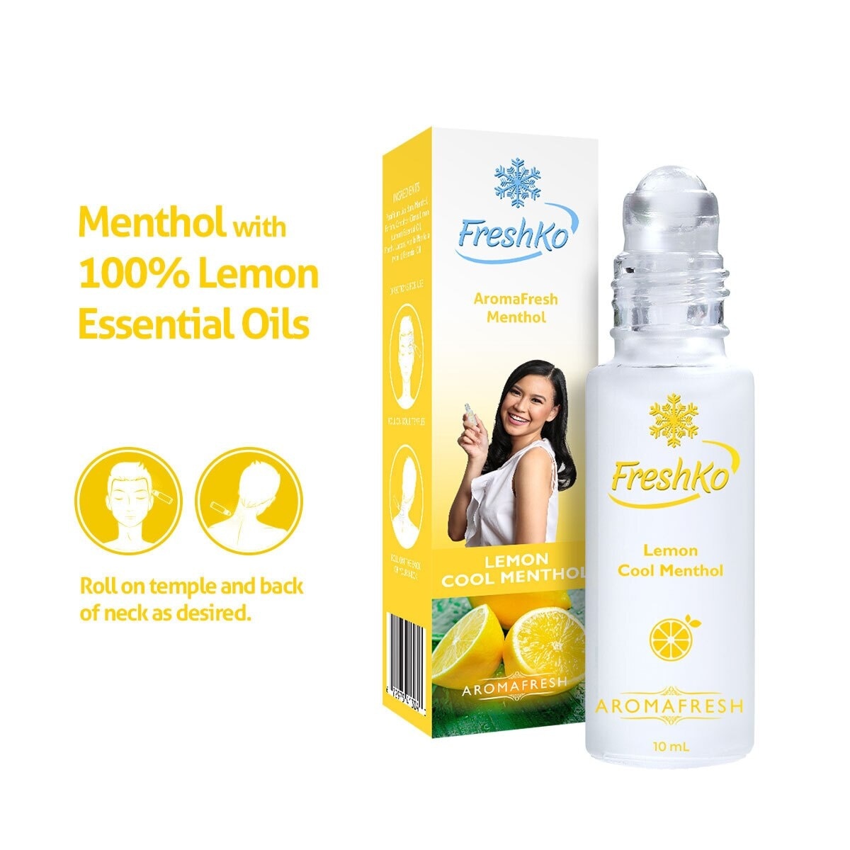 Aromatherapy Liniment Roll-on Lemon Menthol 10 ML