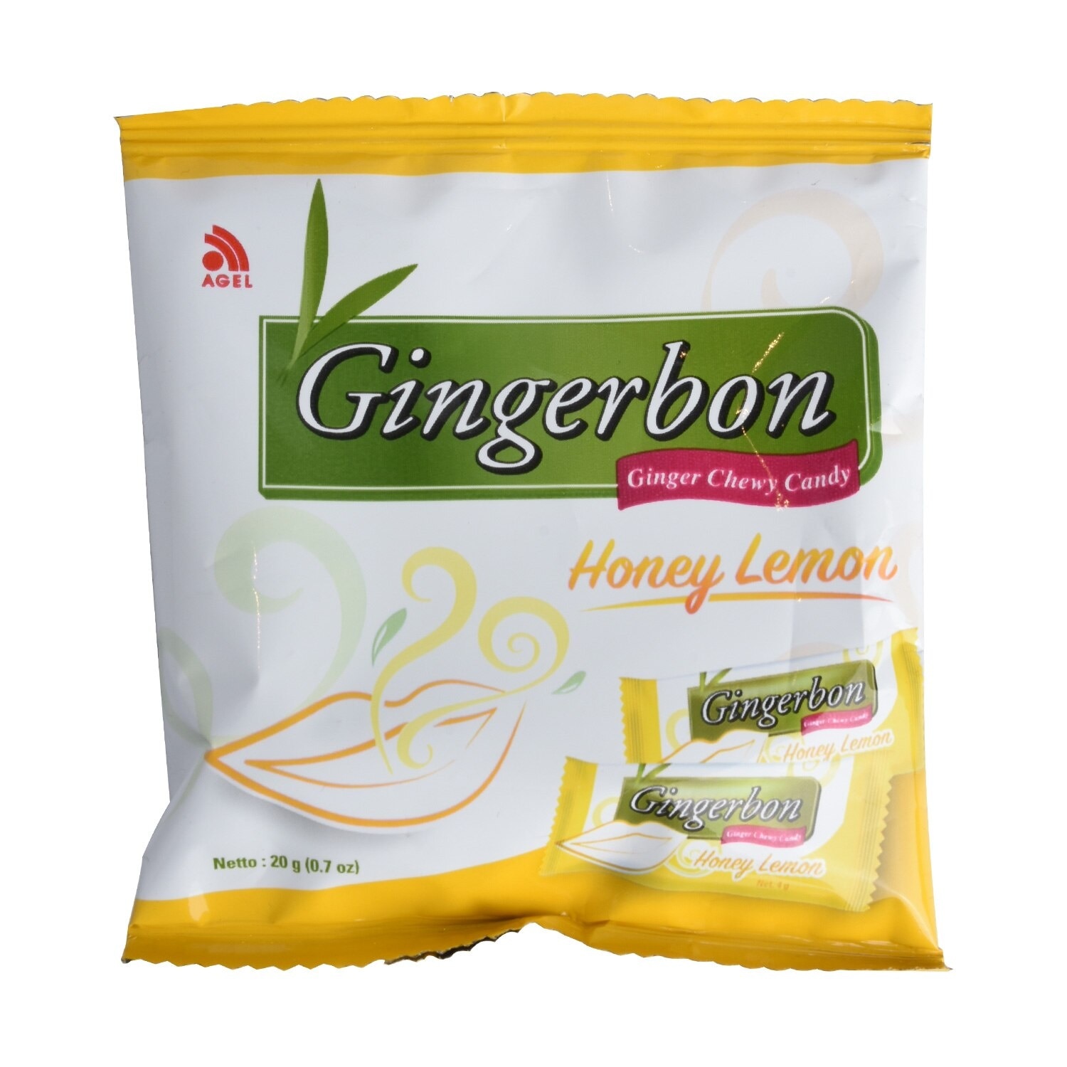 Honey Lemon Flavor Ginger Chewy Candy 20g