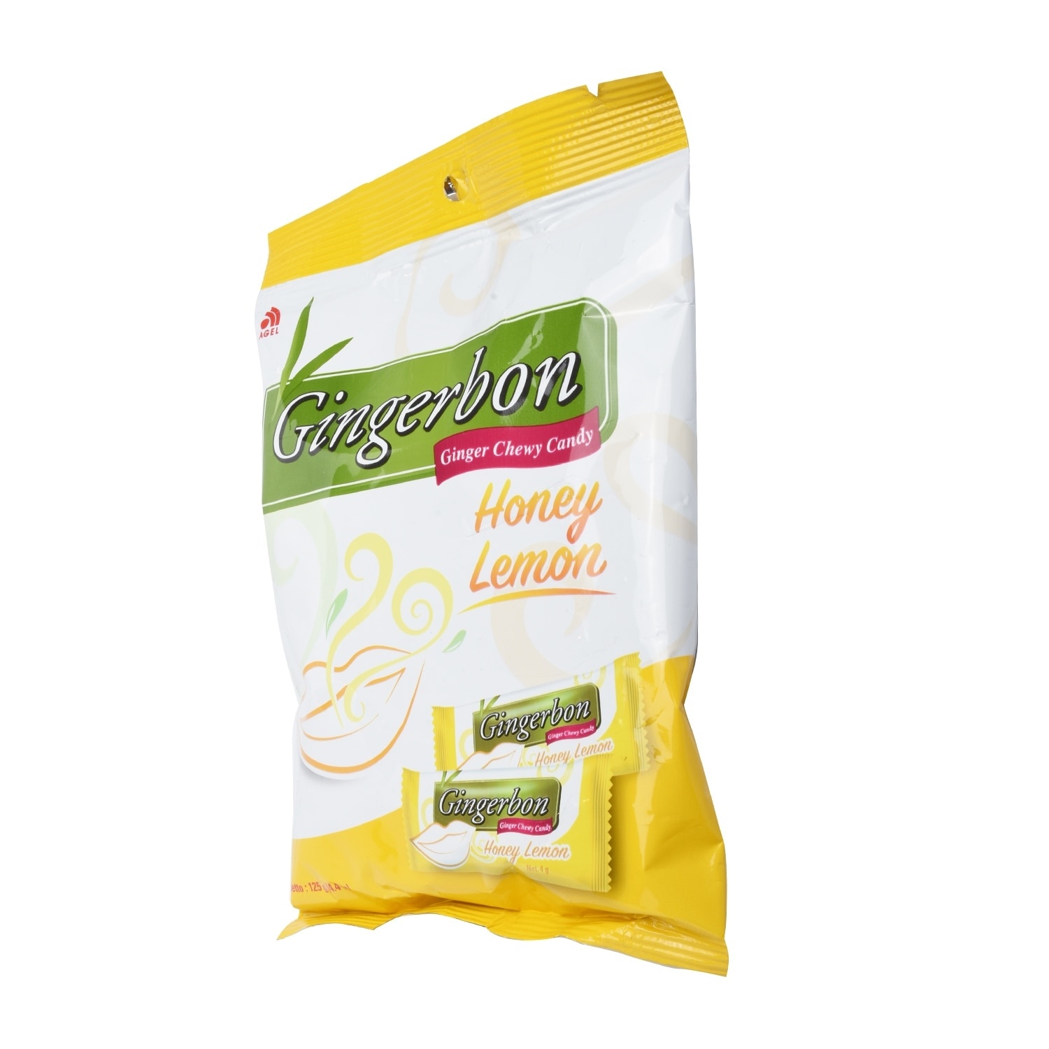 Honey Lemon Flavor Ginger Chewy Candy 125g