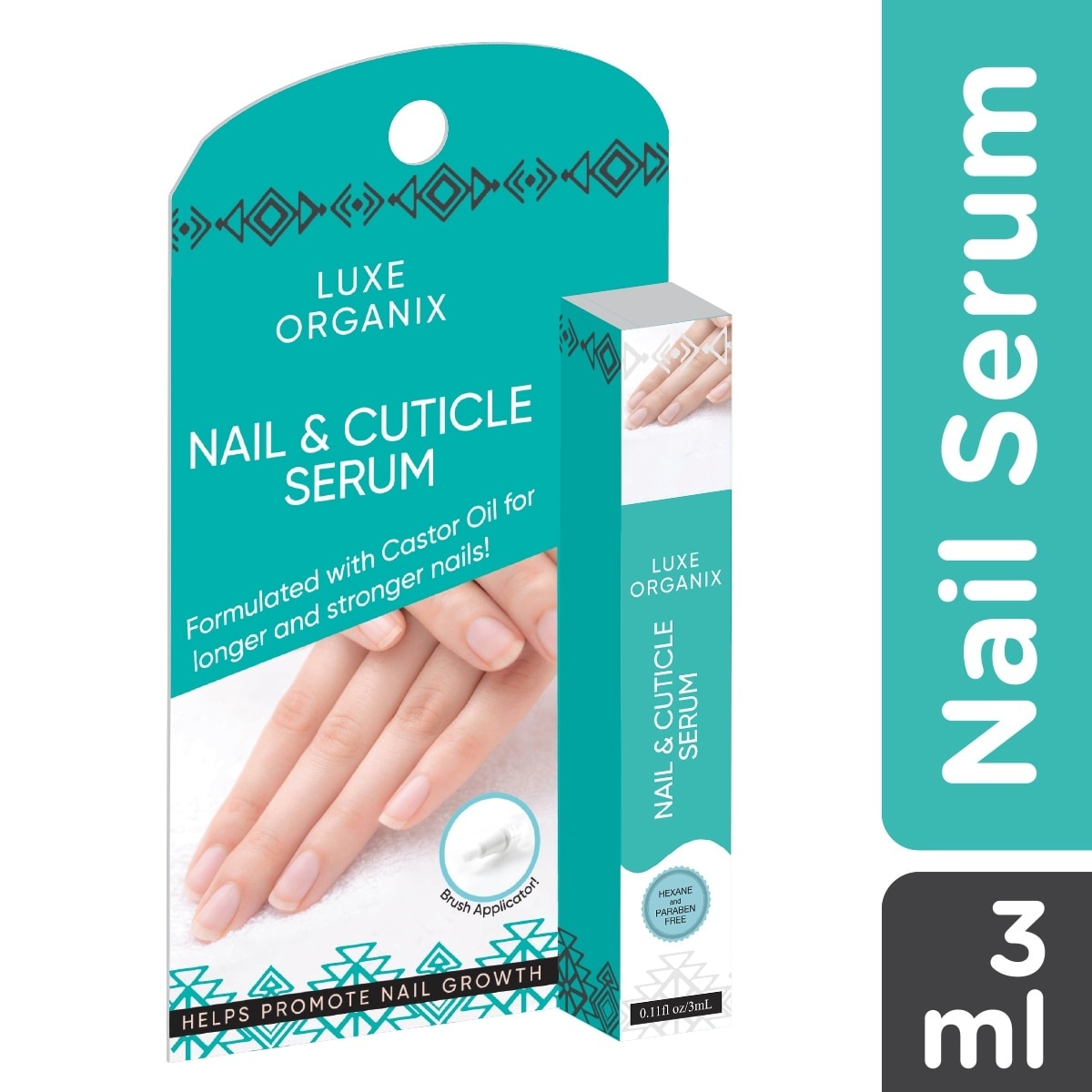 Luxe Organix Nail and Cuticle Castor Serum 3ML