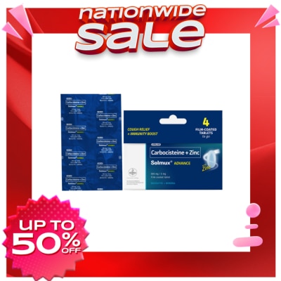 SOLMUX Solmux Advance Carbocisteine + Zinc 4s