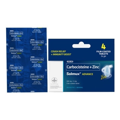 SOLMUX Solmux Advance Carbocisteine + Zinc 4s