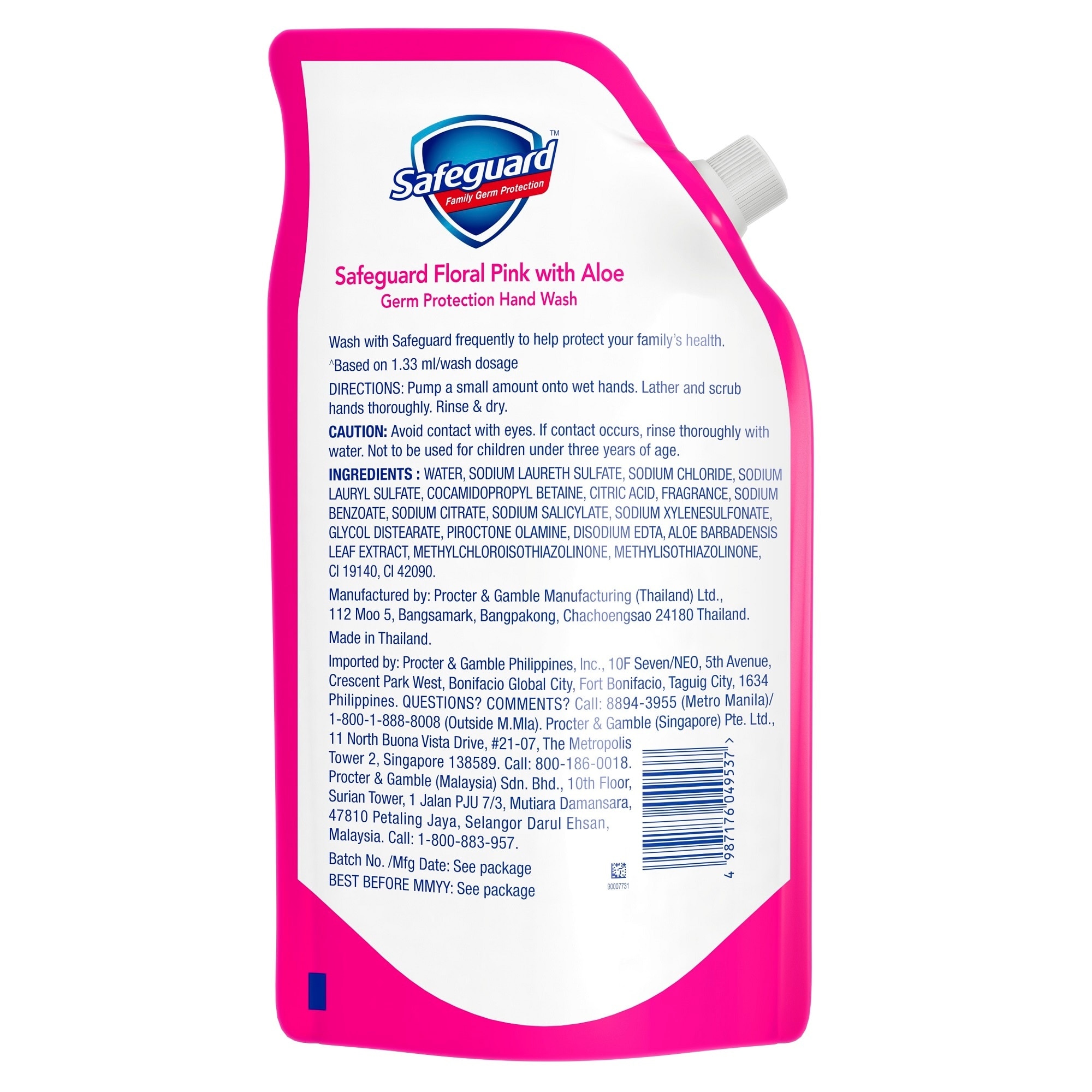 SAFEGUARD Safeguard Liquid Hand Soap Pink 620ml Refill