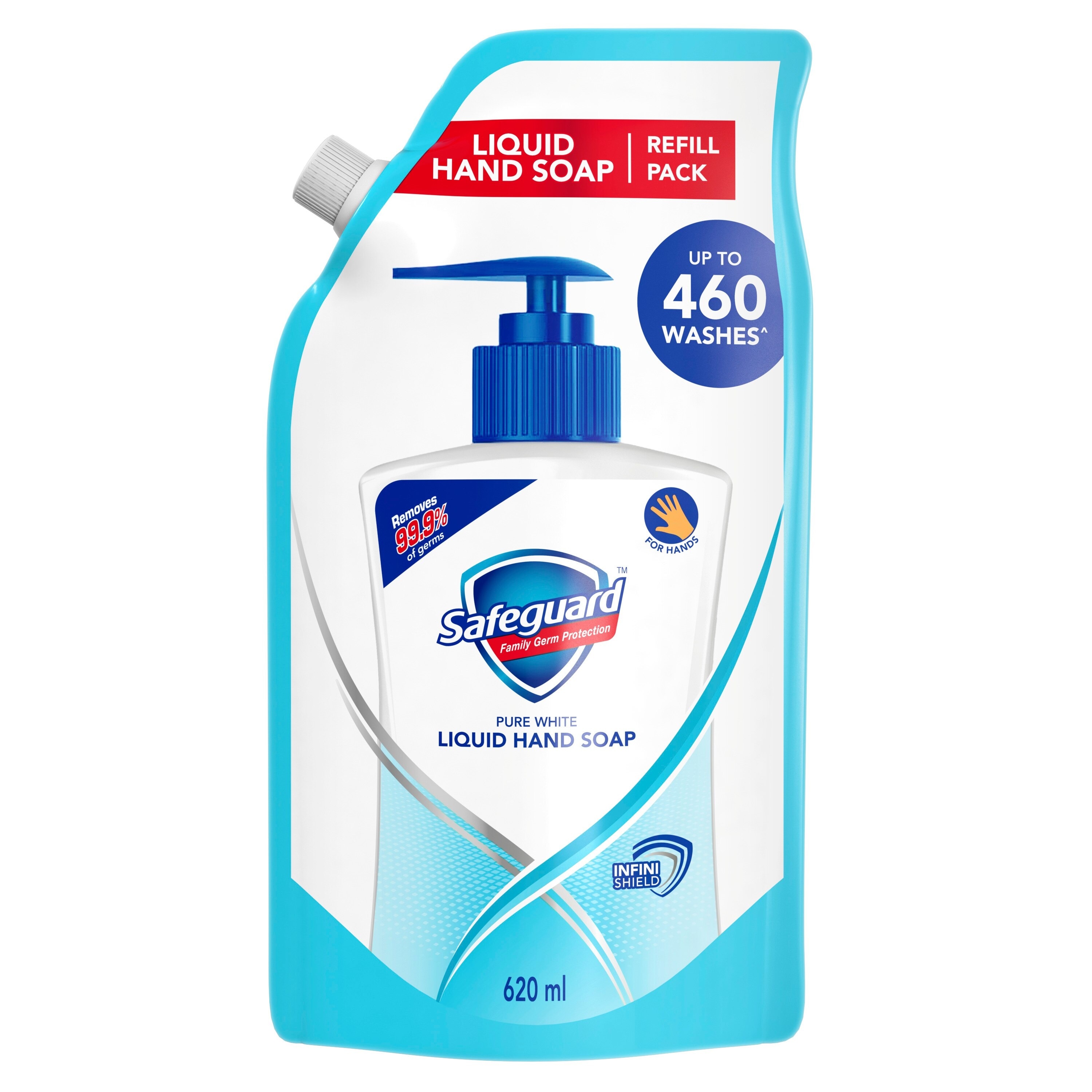 Safeguard Liquid Hand Soap White 620ml Refill