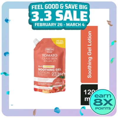 FRESH BT21 Tomato Glass Skin Soothing Gel Lotion 120ml