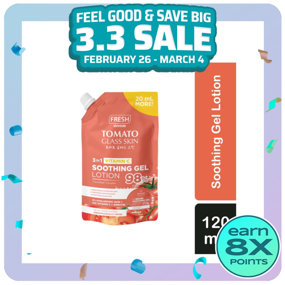 BT21 Tomato Glass Skin Soothing Gel Lotion 120ml