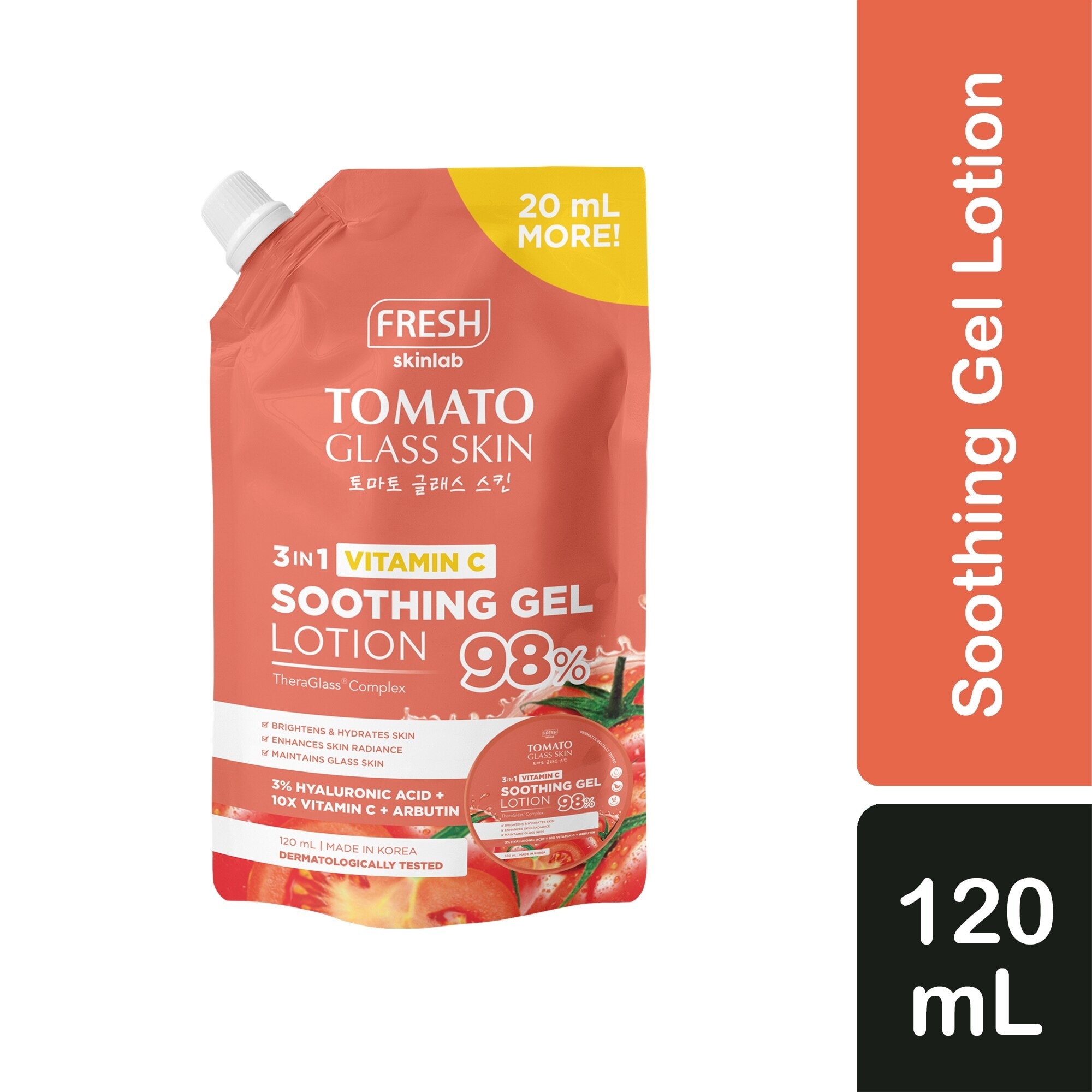 BT21 Tomato Glass Skin Soothing Gel Lotion 120ml