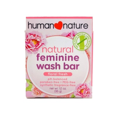 HUMAN NATURE Natural Feminine Wash Bar - Floral Fresh 35g