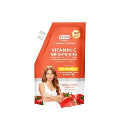 FRESH Skinlab Tomato Glass Skin Vitamin C + Arbutin Salt Scrub 300g