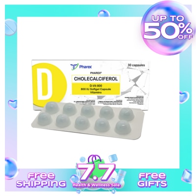 PHAREX Pharex D3 800IU 1 Capsule