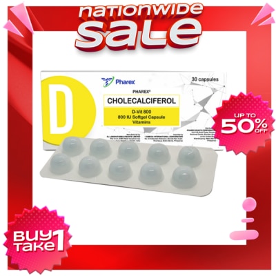 PHAREX Pharex D3 800IU 1 Capsule