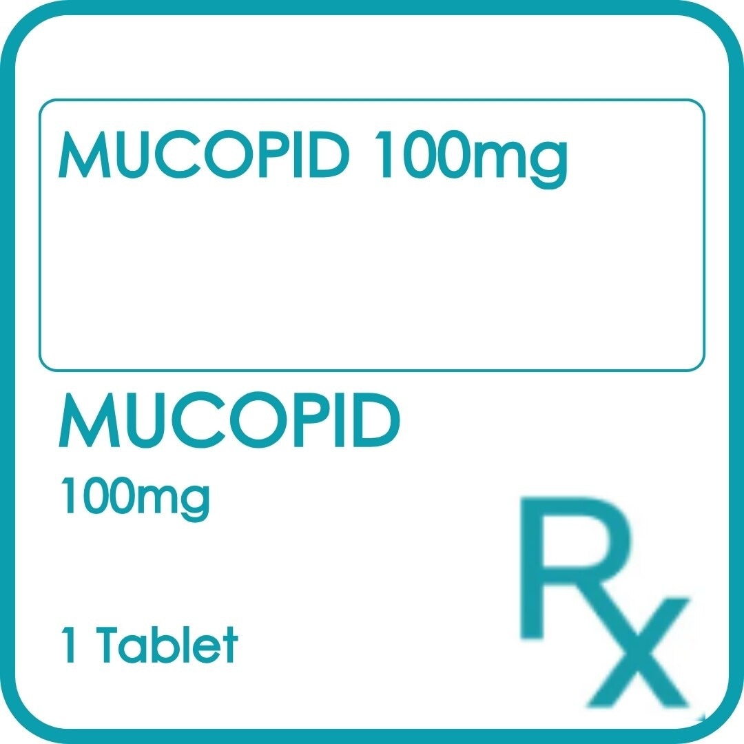 MUCOPID MUCOPID 100mg Sold Per Piece [PRESCRIPTION REQUIRED]