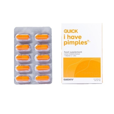 QUICKFX Quick I Have Pimples 500mg 30 Capsules