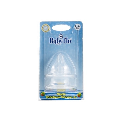 BABYFLO Nipple Wideneck Silicone 2s