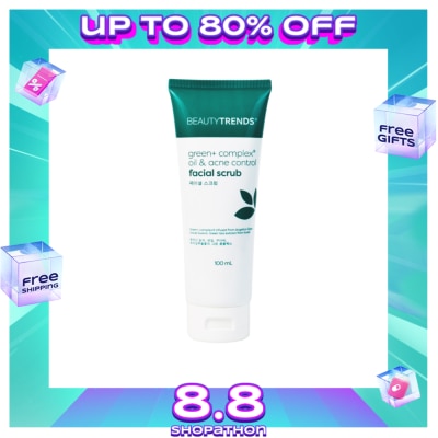 BEAUTYTRENDS Green+ Complex Oil & Acne Control Facial Scrub 100ml