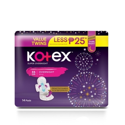 KOTEX Super Overnight 35cm Value Pack 14s