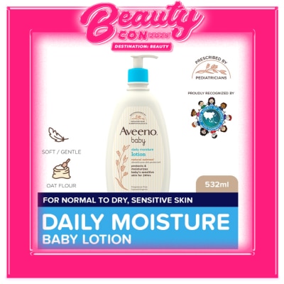 AVEENO Aveeno Daily Moisture Lotion 532ml - Newborn, For Sensitive Baby Skin, Baby Body Lotion