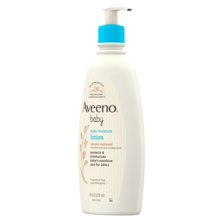 Aveeno Daily Moisture Lotion 532ml - Newborn, For Sensitive Baby Skin, Baby Body Lotion