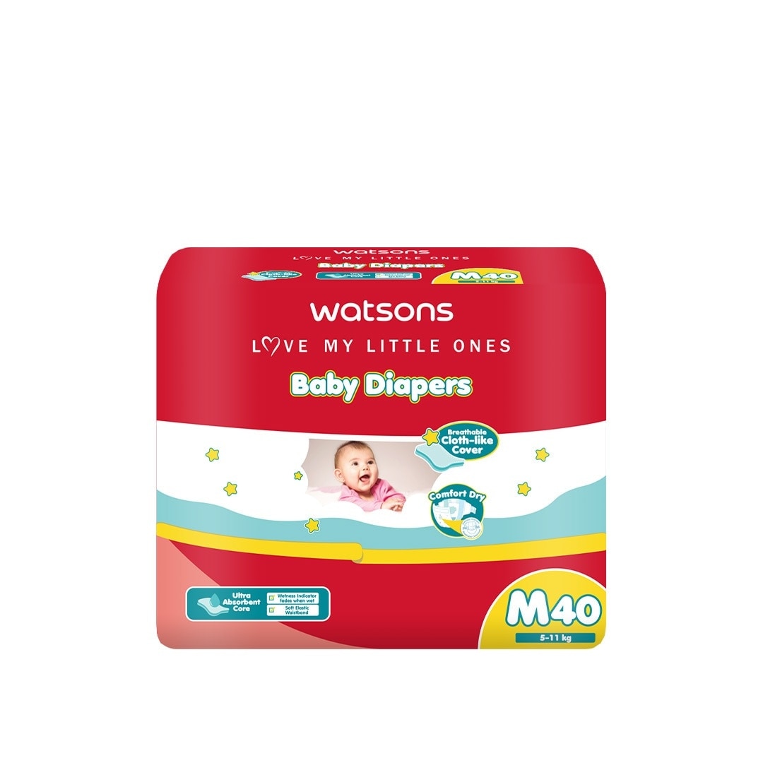 WATSONS Baby Diaper Tape Medium 40s Jumbo Pack