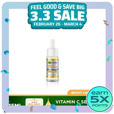 GARNIER Bright Complete Vitamin C Serum (For Dark Spots) 15mL