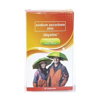 DAYZINC Vitamin C (Sodium Ascorbate + Zinc) 30 Capsules