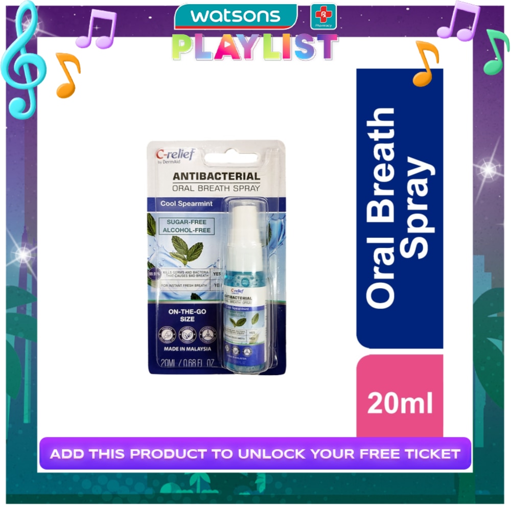 C - Relief Antibacterial Oral Breath Spray 20ML