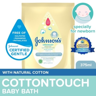JOHNSONS BABY Johnson's CottonTouch Baby Wash 375ml Refill-Newborn,Baby Essentials,Baby Bath,Body Wash For Baby