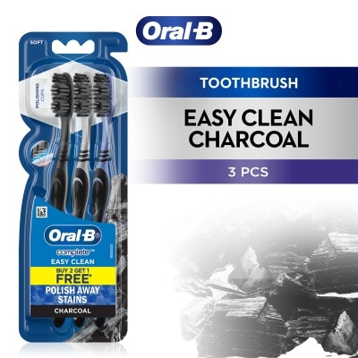 ORAL B Complete Easy Clean Charcoal Toothbrush 3s