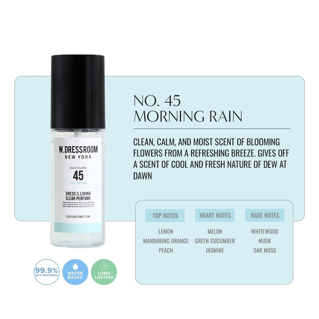 W DRESSROOM Perfume Portable No 45 Morning Rain 70ml