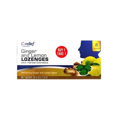 DERMAID Dermaid C Ginger And Lemon Lozenges 8S