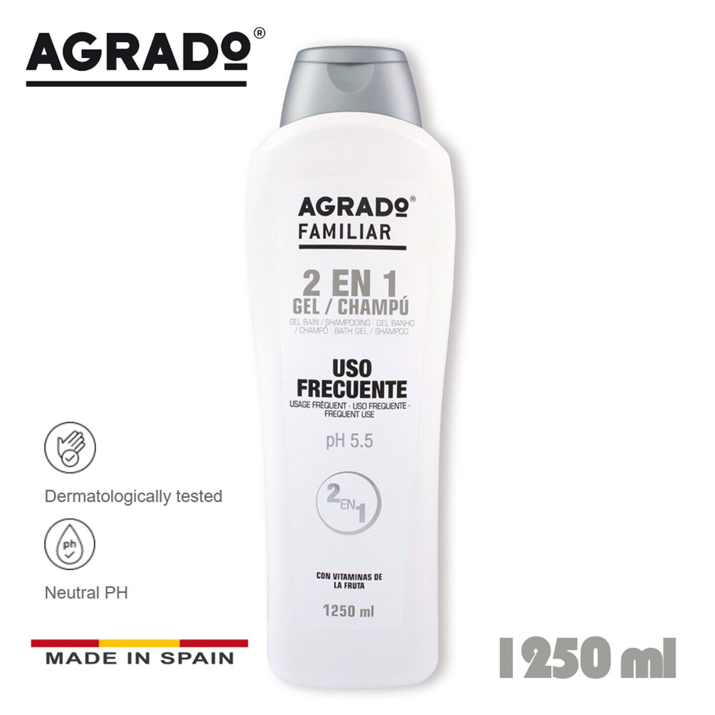 Frequent Use pH 5.5 Bath Gel & Shampoo 1250ML