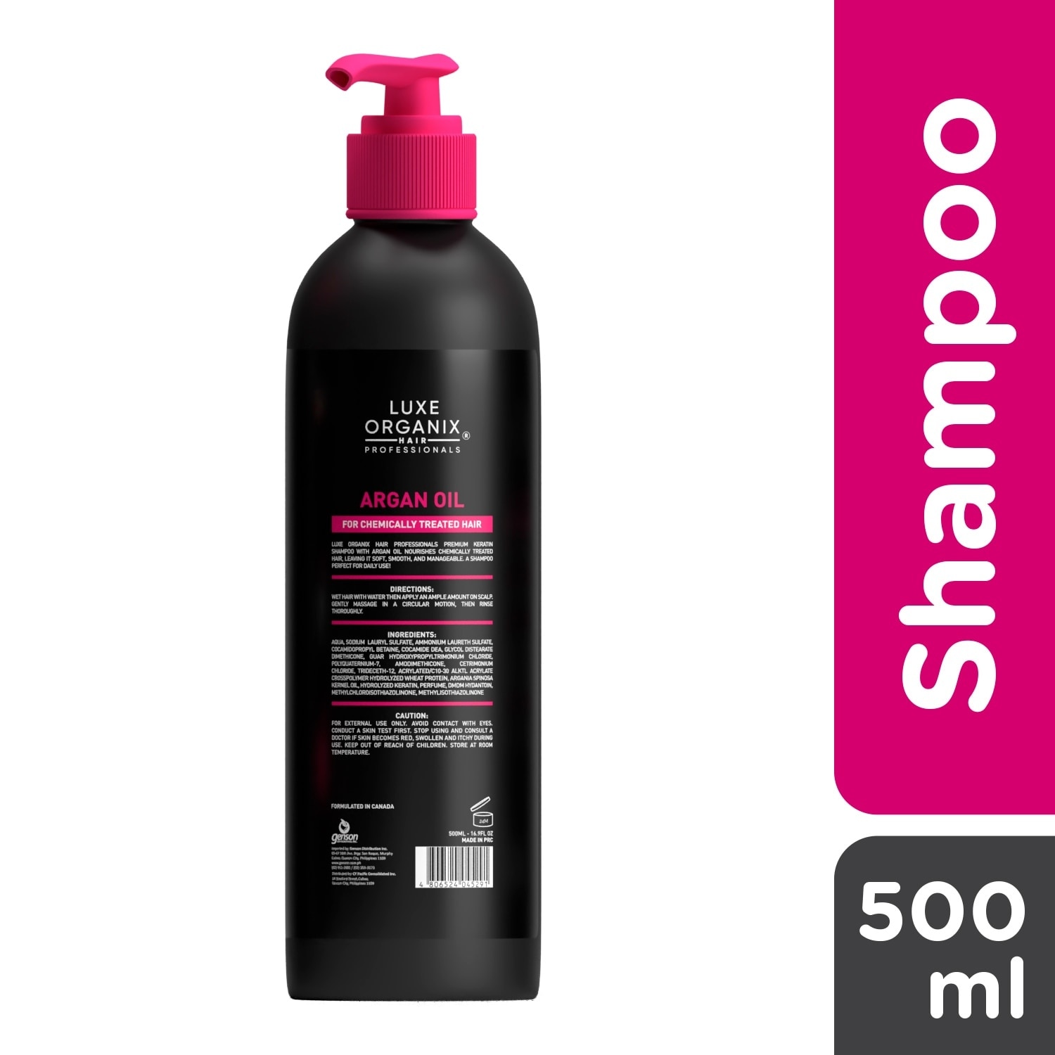 Premium Keratin Argan Shampoo 500ml