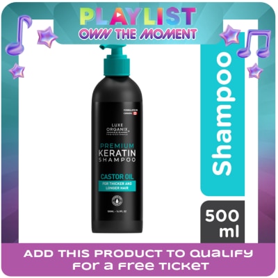 LUXE ORGANIX - Premium Keratin Castor Oil Shampoo 500ml