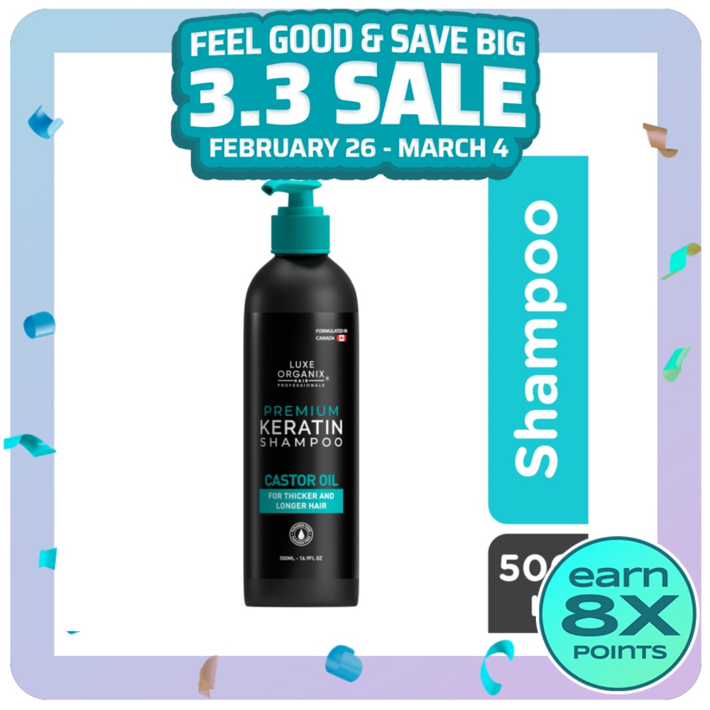 Premium Keratin Castor Oil Shampoo 500ml