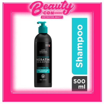 LUXE ORGANIX Premium Keratin Castor Oil Shampoo 500ml