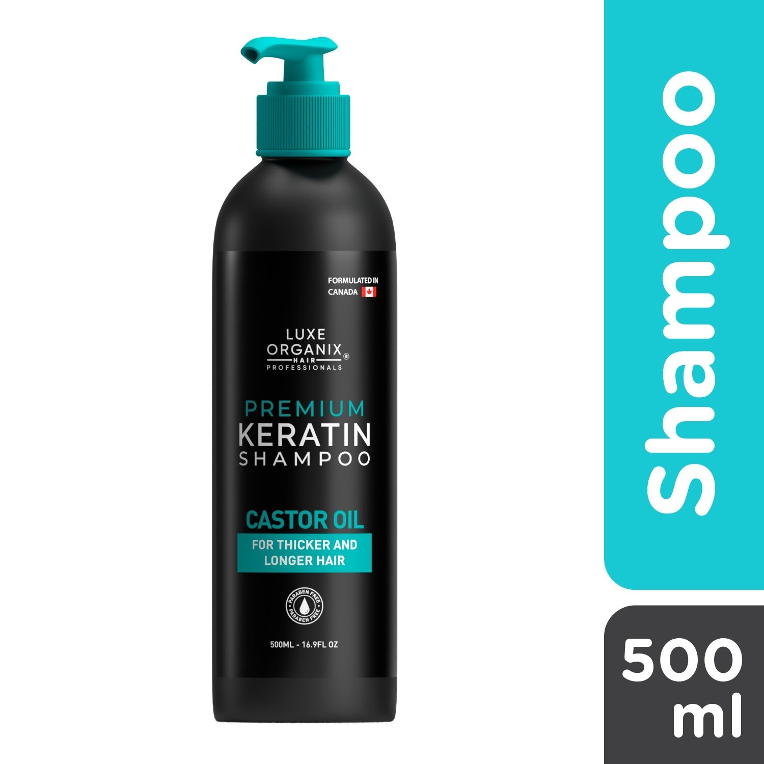 Premium Keratin Castor Oil Shampoo 500ml