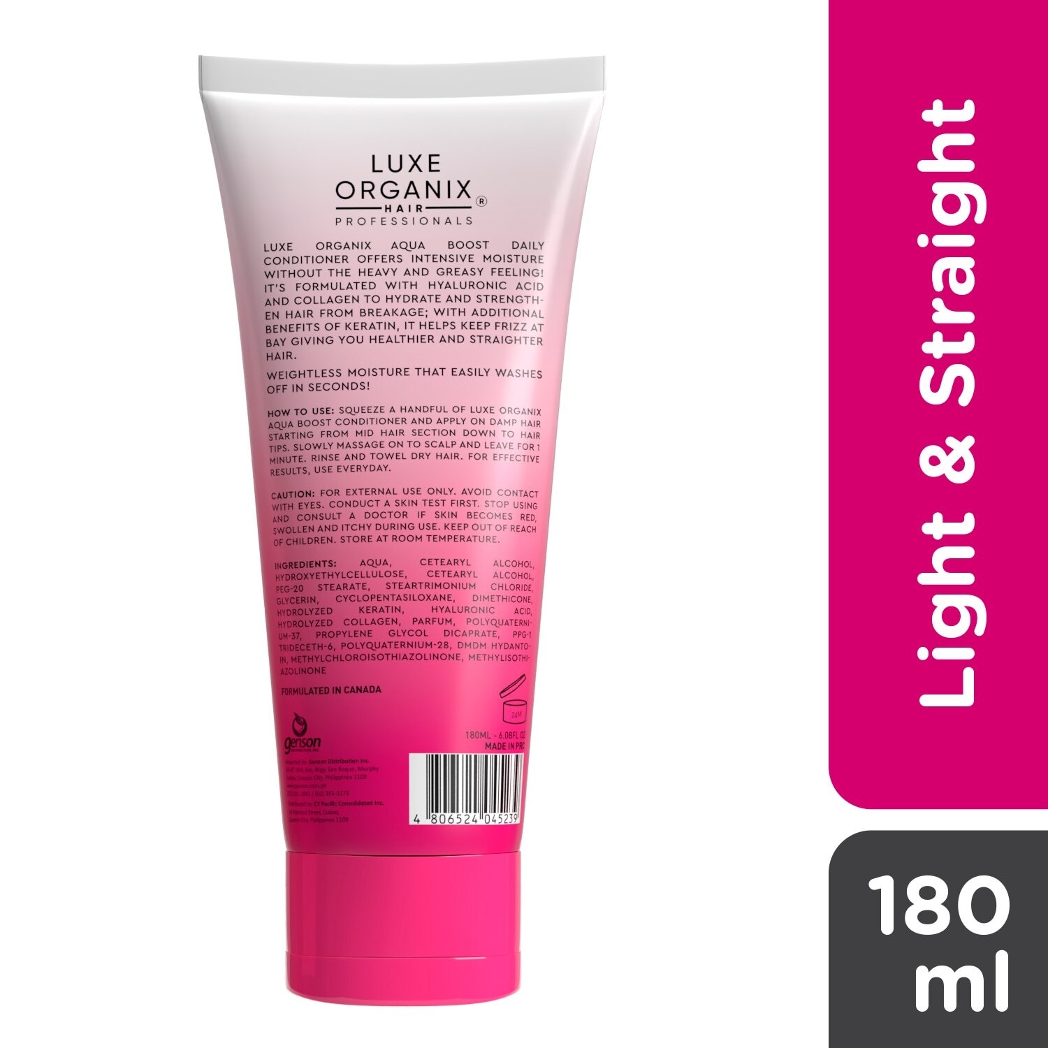 Aqua Boost Hair Treatment Aqua Light and Straight 180ml