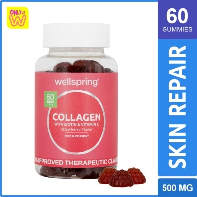 watsons glutathione gummies review WELLSPRING, WELLSPRING Colla Vitamin C Biotin Gum x 60 Gummies