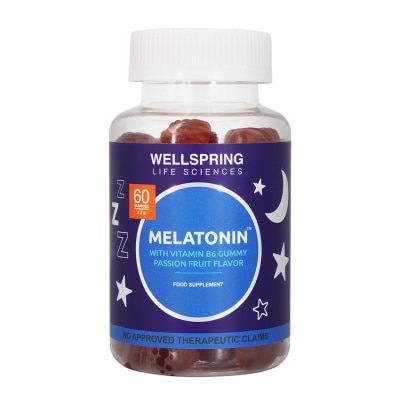 WELLSPRING Melatonin Vitamin B6 Gum x 60 Gummies