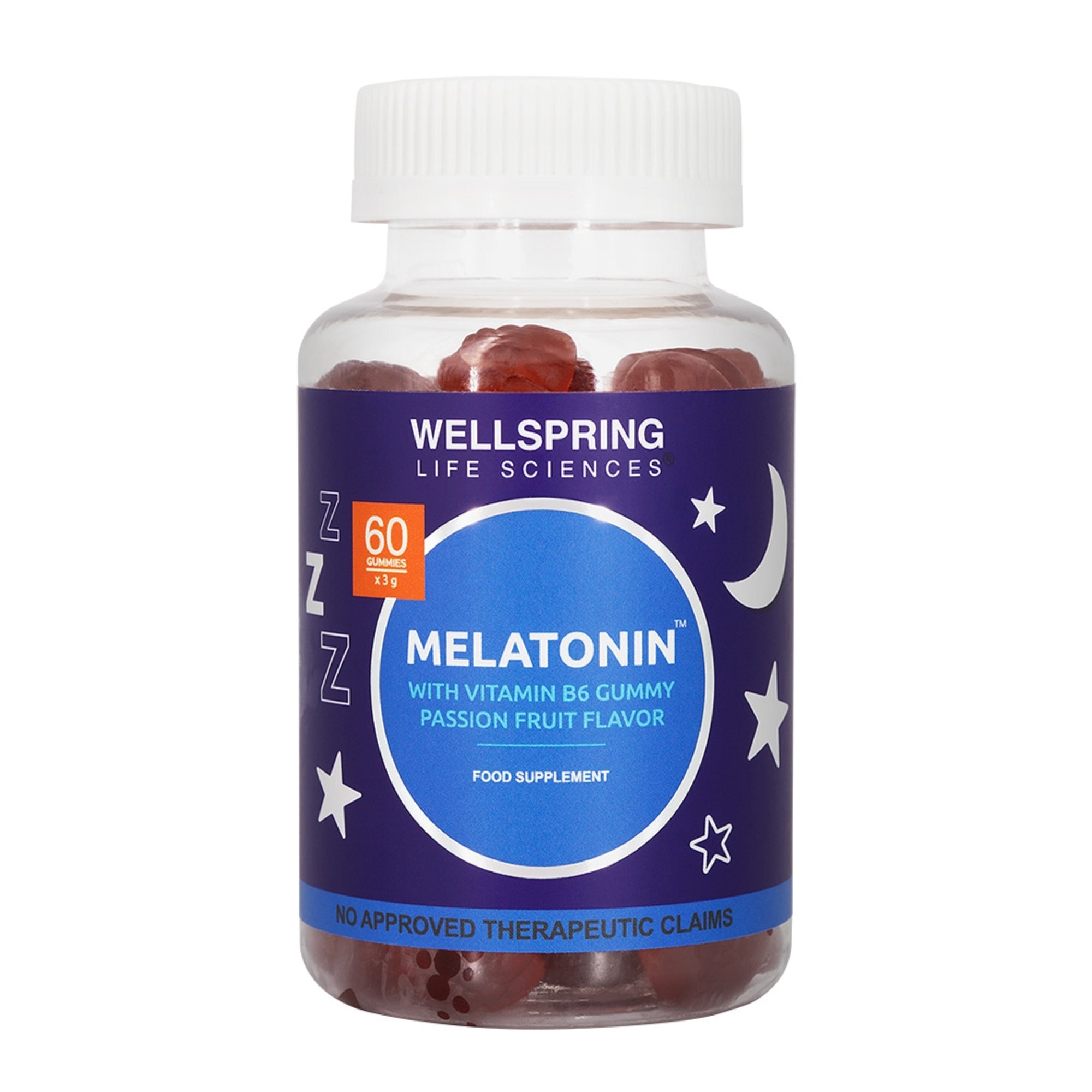 Melatonin Vitamin B6 Gum x 60 Gummies