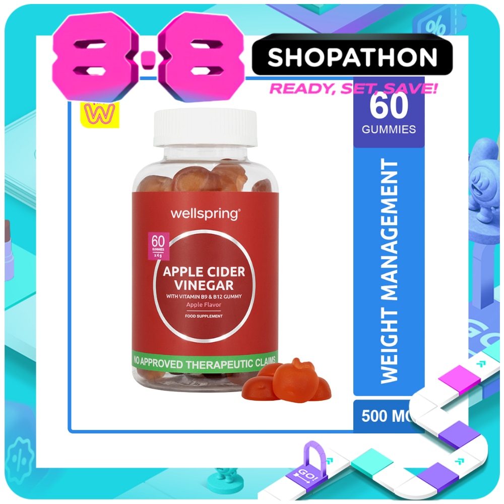 WELLSPRING Apple Cider Vinegar Gummies for Detox and Immunity 60 Gummies image