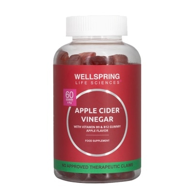 WELLSPRING Apple Cider Vinegar Gummies for Detox and Immunity 60 Gummies