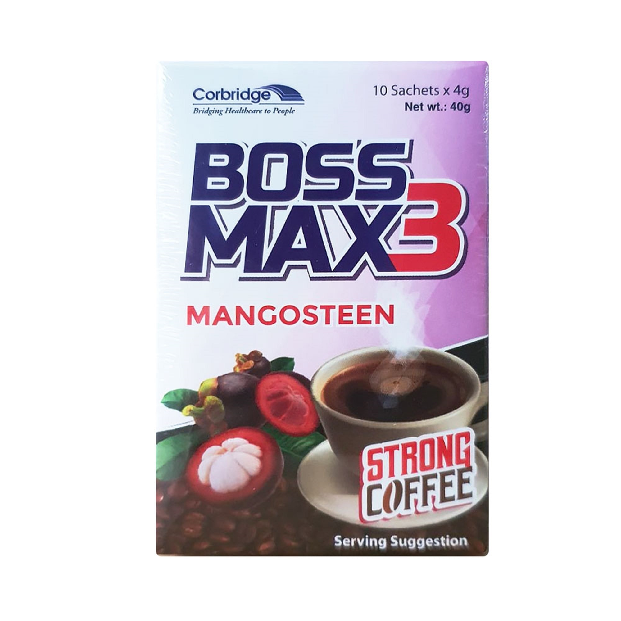 Boss Max 3 Mangosteen Xanthone Coffee Strong - 4g 1s