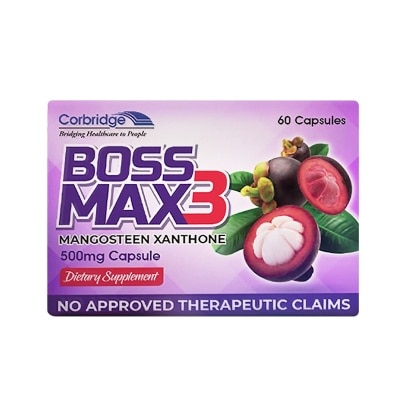 BOSSMAX3 Boss Max 3 Mangosteen Xanthone Capsule - 500mg 1s