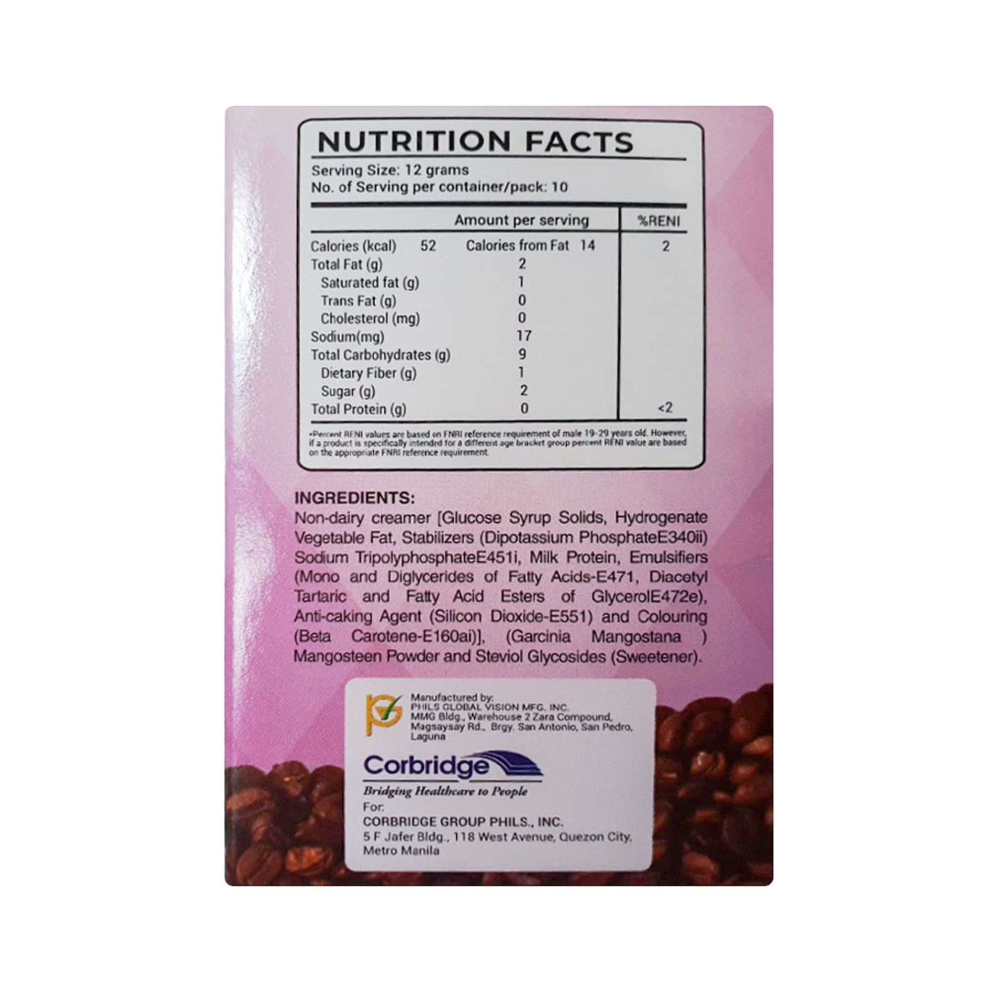 Boss Max 3 Mangosteen Xanthone Coffee Creamy - 12g 1s