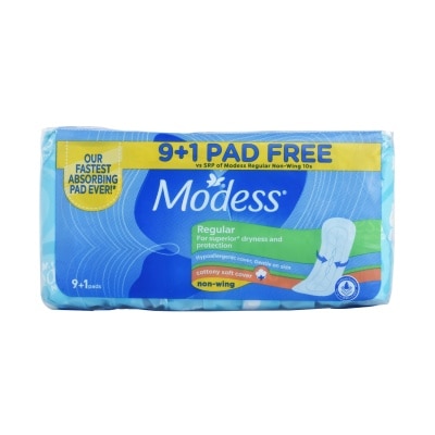 MODESS Regular Non-wing 9+1 Pads